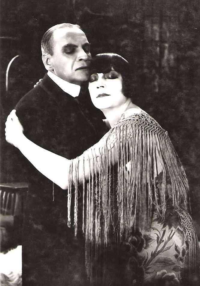 Albert Basserman and Asta Nielsen in Erdgeist/Earth Spirit (Leopold Jessner, 1923)